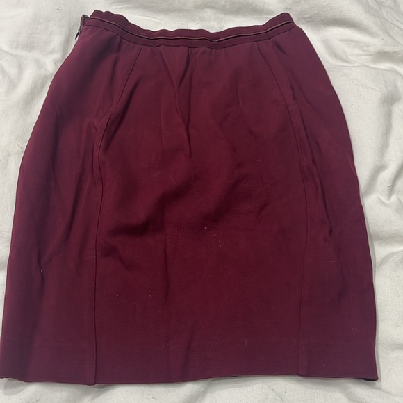 Ted Baker Leather Panel Pencil Skirt - Picture 6 of 8